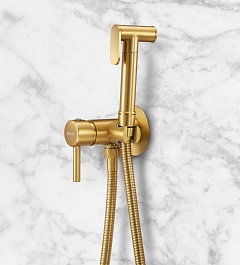 Milacio Гигиенический душ Ultra MCU.850.GD со встраиваемым смесителем золото – фотография-2